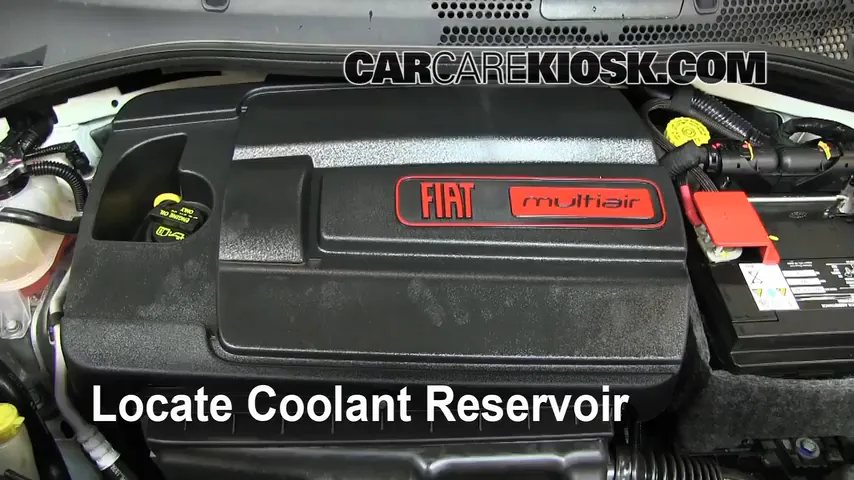 2012 Fiat 500 Pop 1.4L 4 Cyl. Coolant (Antifreeze) Add Coolant